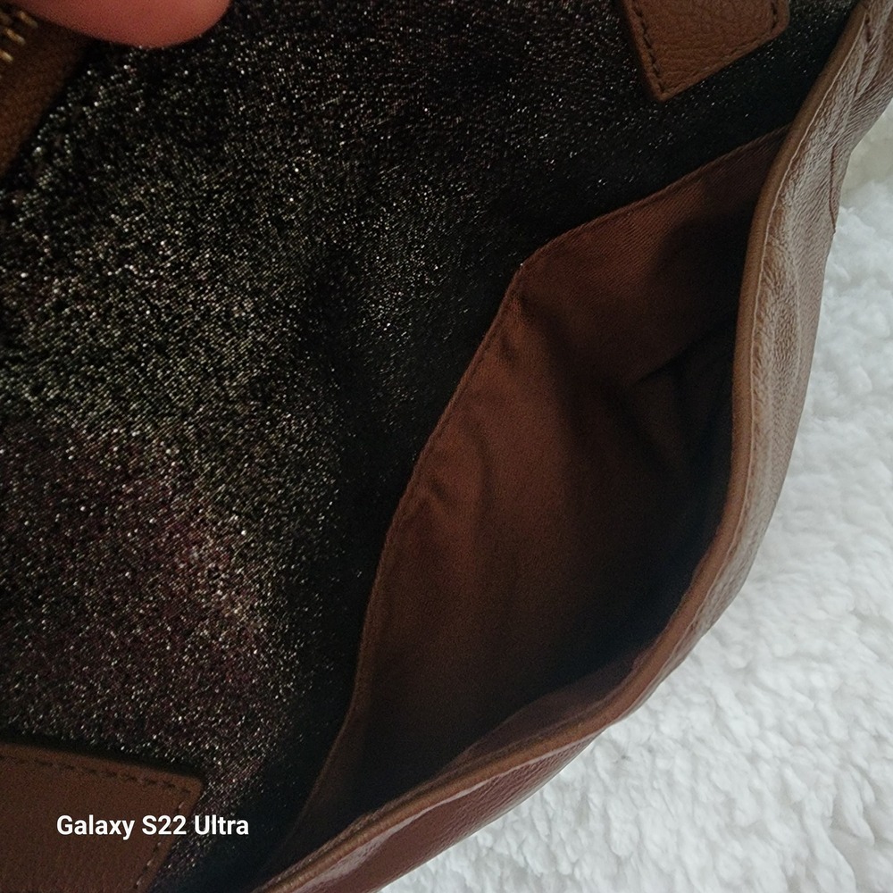 Fossil Keely crossbody tote bag in brown Leather Adjustable Strap - Picture 8 of 16